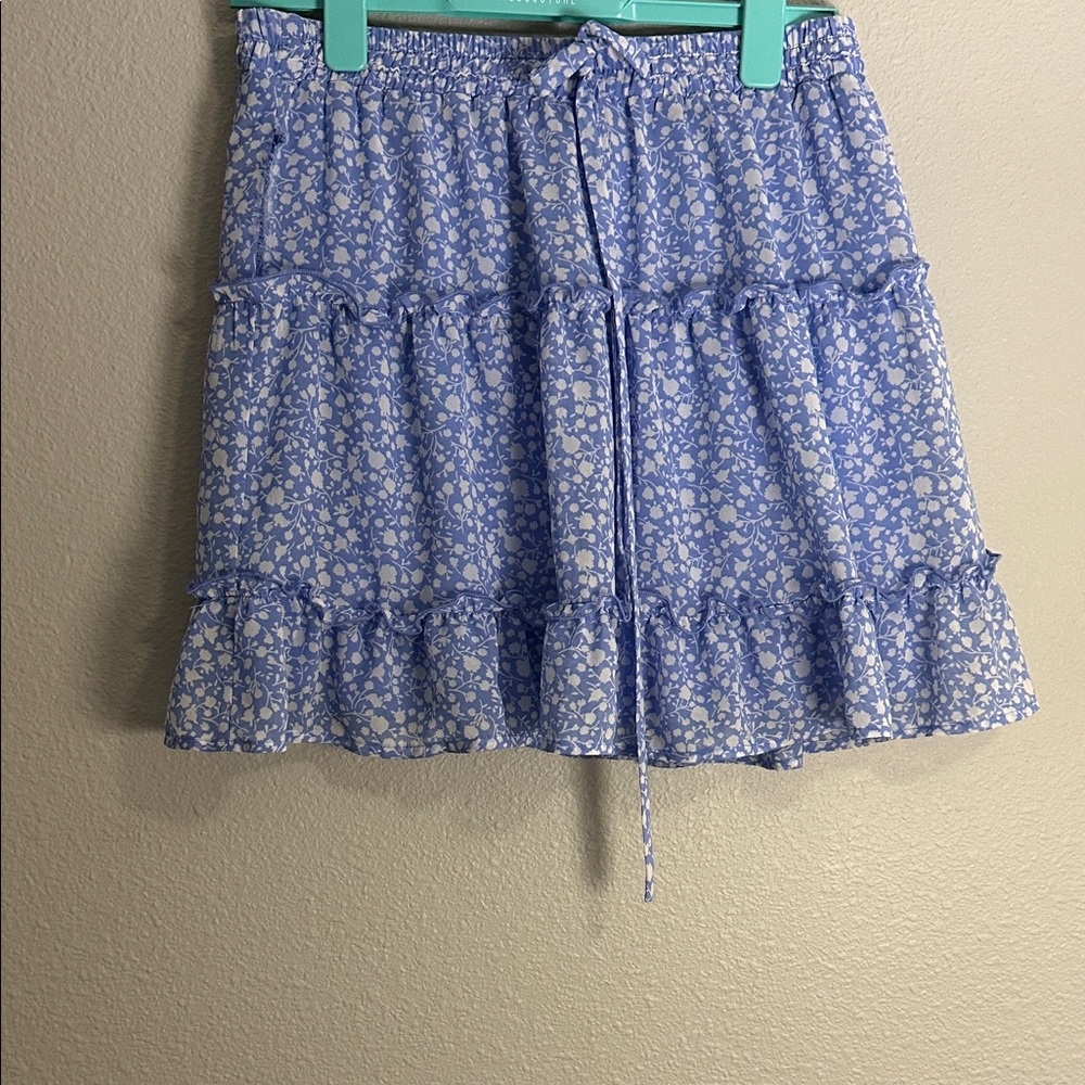 Blue Floral Women's Skirt